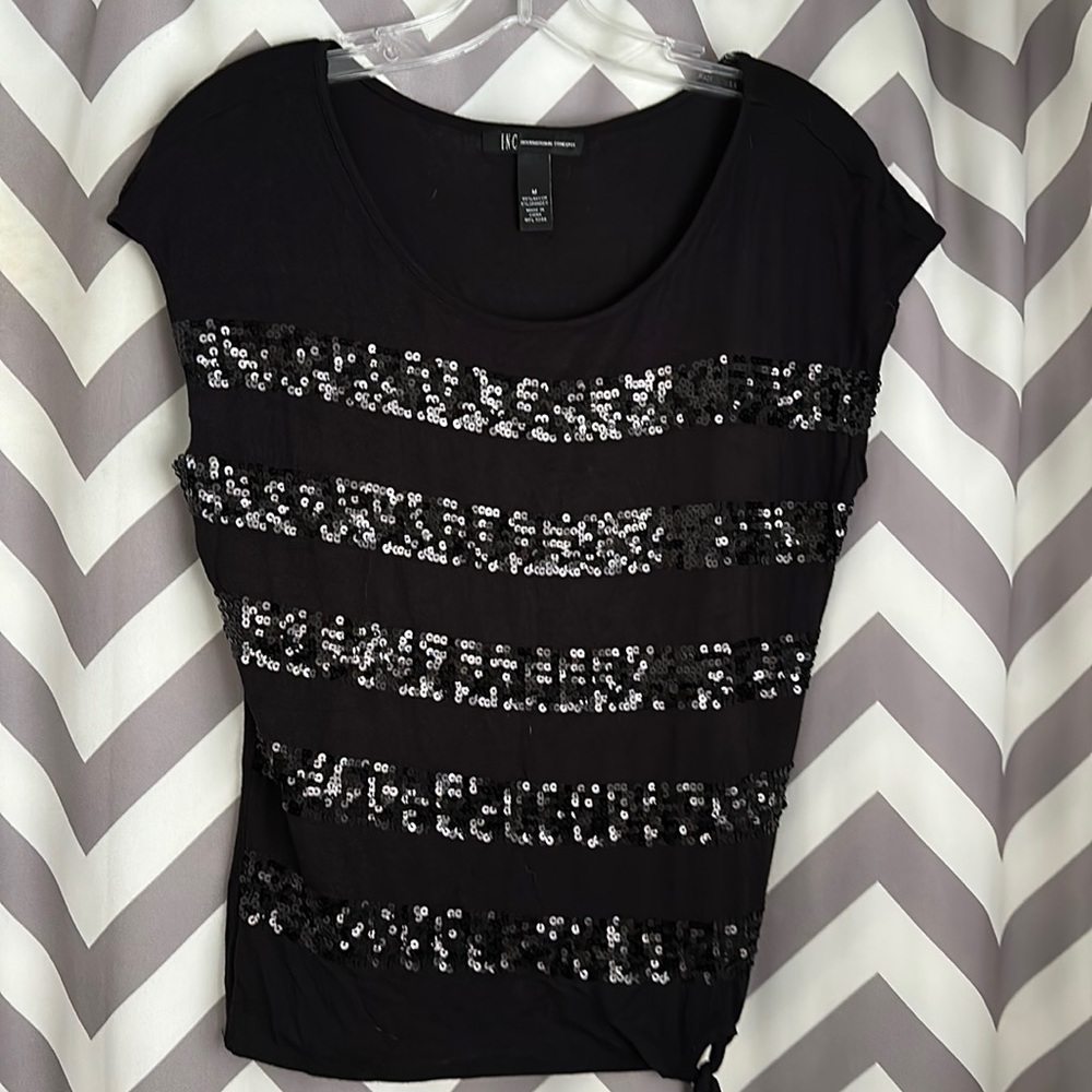 Inc women’s sequined top, great condition